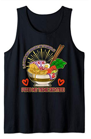 Amante De La Comida Japonesa Palillos Chinos Kawaii Ramen Camiseta sin Mangas