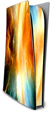 Finest Folia Schutzfolie kompatibel mit PS5 Disc Edition Design Cover Vinyl | Sticker Cosmos Zubehör Folie für Spielekonsole Gehäuse Aufkleber Hülle als Kratzschutz Schutz Sticker