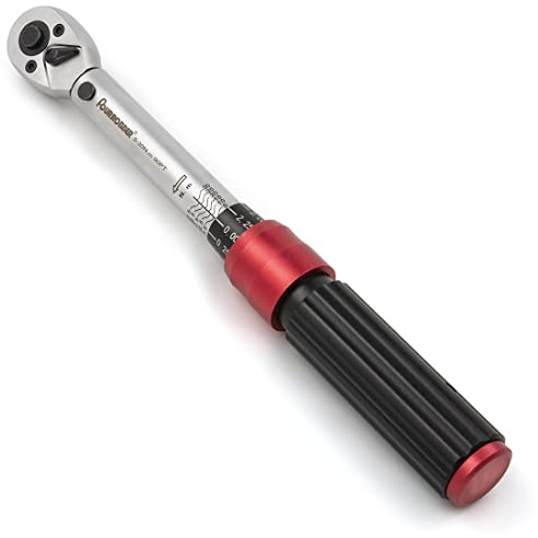 FOURROBBER Torque Wrench 1/4-inch Drive Click Dual-Direction Adjustable 90-Tooth Torque Wrench 5-30Nm,Accuracy ± 3%