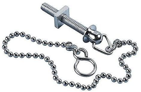 E2trade Replacement Chrome 18 Sink Basin Bath Ball Plug Chain and Stay S Hook Ends
