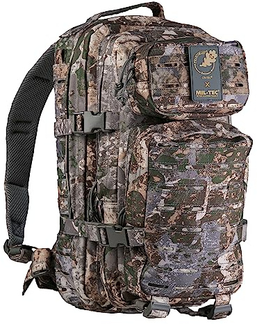 Mil-Tec US Assault Pack Laser Cut Tagesrucksack (20L) • Taktischer Militär Rucksack mit Laser-Cut MOLLE-System • Outdoor Bundeswehr Rucksack,Wanderrucksack für Camping & Einsatz • WASP I Z1B, S