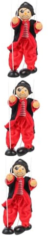 ifundom Clown Kuscheltier 3st Marionette Kinderspielzeug Spielzeug Für Kinder Spielset Für Kinder Bauchrednerpuppen Für Anfänger Bauchrednerpuppen Für Piratenpuppen Für Kinder Clown
