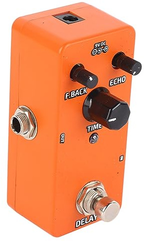 HERCHR E-Gitarren-Effektgerät, Einzelblock-Effektor, Gitarren-Effektpedal, Mini-Modulationsverstärker, Simulationspedal Für Gitarren-Enthusiasten(Verzögerung)