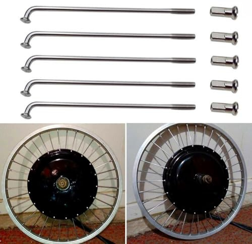 Paquete de 36 radios de acero para neumáticos de bicicleta eléctrica, 2 5 mm de diámetro, tamaño 12G 12K, longitudes variadas (200 mm)