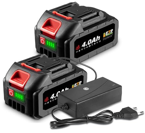 21V Batería de Litio con Cargador, 2X 3000mAh, para Herramientas ONEVAN | 21V aumento de voltaje, BMS protección múltiple, indicador LED, paquete de baterías para herramientas ONEVAN, plug-and-play