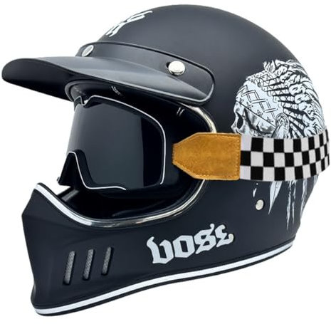 Motorradhelm Herren Damen Integralhelm Modulare Helm Mit Brille Motorrad Helm Rollerhelm Sturzhelm DOT/ECE Zertifiziert Vollvisierhelm Motocross Helm 5,XXL:63-64CM