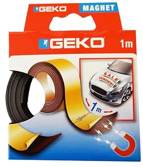 Magnetklebeband, 1 m x 19 mm, ideal zum Befestigen, Organisieren und Personalisieren Ihres Hauses. Vielseitig und einfach anzuwenden, seine starke Haftung sorgt für den Einsatz auf verschiedenen