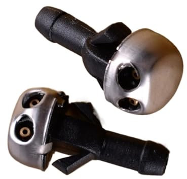 ZXYIWSDF Auto Scheibenwaschdüse Kompatibel Mit Mercedes Für 300D 123.130 1977 1978 1979 1980 1981 2 Stück Auto-Windschutzscheibendüse 1078600147