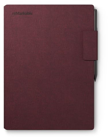 reMarkable Book Folio | Housse polymère pour Tablette reMarkable Paper Pro | Bordeaux