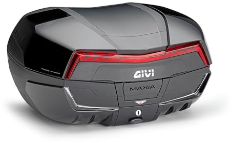 Generico Top Case Monokey Topcase kompatibel mit Motorrad und Roller Givi V58NN V58 Maxia 5 Schwarz