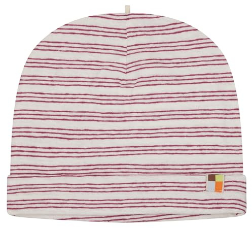loud + proud Mädchen Streifen mit Leinen und Bio Baumwolle, GOTS Zertifiziert Beanie-Mütze