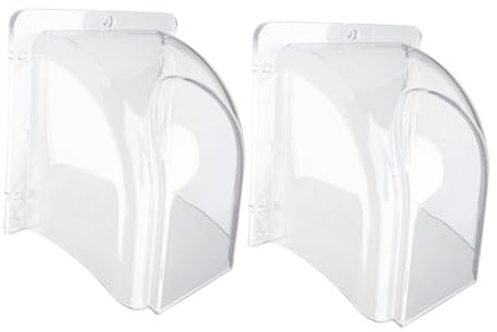 LAPYAPPE 2pcs Doorbell Cover and Access Control Rain Shield for Outdoor Weatherproof Protection with Fingerprint Attendance Machine Compatibility