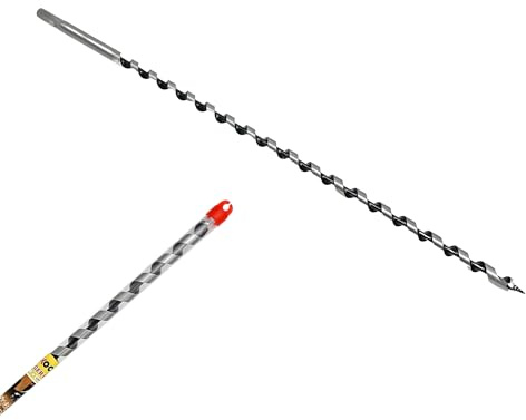 Schlangenbohrer 20mm x 400mm Holzschlangenbohrer | Holzbohrer lang | Balkenbohrer Bohrer Form Lewis | Holzspiralbohrer mit Sechskantschaft