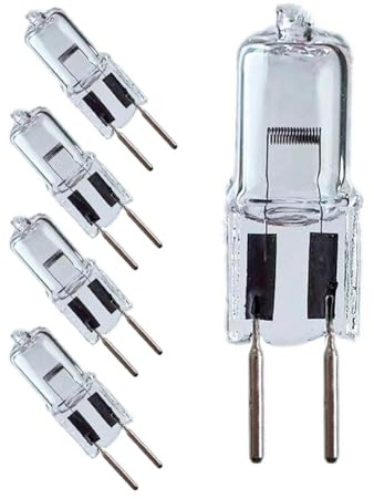 JZLBBC 5PC GY6.35 bombilla halogena 12V 100W ACDC G6.35 12V 20W Bombilla Cápsula Lámpara Blanco Cálido 2700K regulable 35W