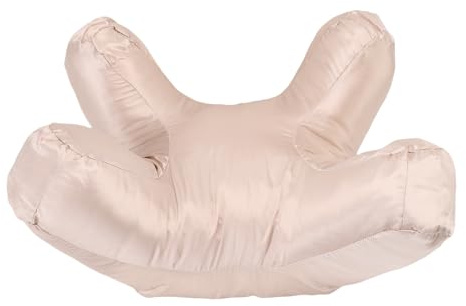 Fockety Cuscino per il Viso, Cuscini in Schiuma Memoria per Mantenere le Linee del Sonno Facciale, Cuscino per Dormiente Laterale per Rughe Ergonomiche a Faccia in giù Cuscinetto Cuscino (GOLD)