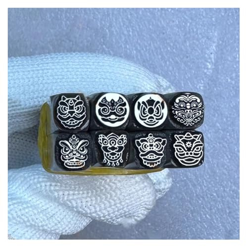 CYHTYM Schlagzahlen 8-teiliges Metallstempel-Set, DIY-Handarbeit, Schmuck, Leder, Holzwerkzeuge, 8 Verschiedene Löwenmuster