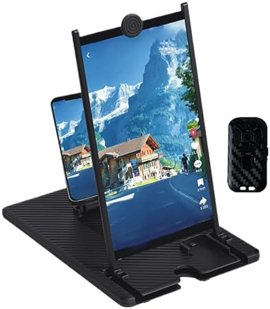 Generisch Bildschirm Vergrößerer, Zusammenklappbarer Ständer Mit Drahtloser Fernbedienung, 3D HD Mobiltelefon Vergrößerungsbildschirm, Zum Anschauen Von Filmen TV Spielen Videos Und