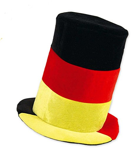KarnevalsTeufel.de Zylinder Fan Deutschland Partyhut Fahne Plüschhut