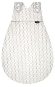 Alvi Baby-Mäxchen Außensack Baumwolle Baby Schlafsack, 2.5 TOG, für Sommer und Winter, Ganzjahresschlafsack aus Baumwolle für Kleinkinder Raute Taupe - Taupe