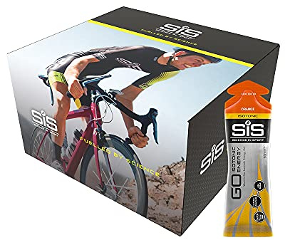 Science In Sport GO Isotonic Energy Gels, Running Gels with 22 g Carbohydrates, Low Sugar, Orange Flavour, 60 ml Per Serving (35 Pack)