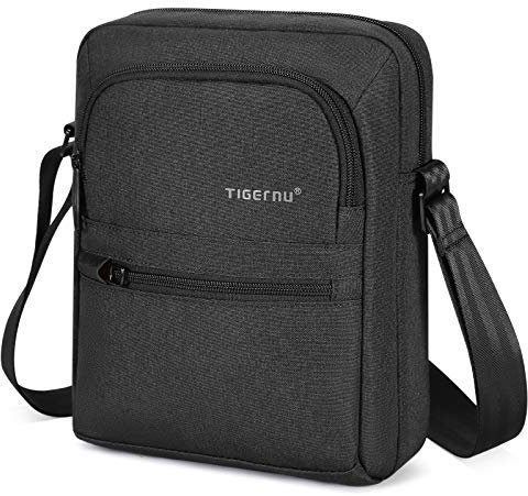 BAIGIO Herren Umhangetasche Cross Body Casual Messenger Bag Canvas Satchel fur Geldborse Handy Schlussel