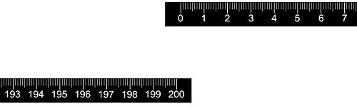 sourcing map Adhesive Backed Tape Measure 200cm Left to Right Read Measuring Tapes Stick on Workbench Ruler (Black)