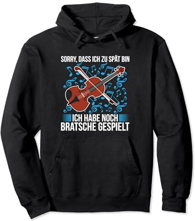 Bratsche Spielen Viola Musik Bratschist Orchester Violist Pullover Hoodie