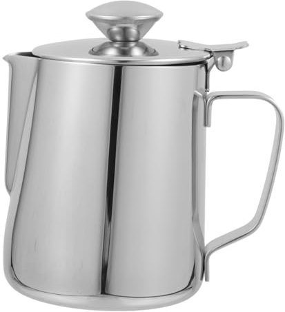 BESTonZON 1 Stück 350 Becher Aus Edelstahl Eingedickte Mokkatasse Milchaufschäumer Tasse Aufschäumer Für Den Haushalt Kaffeetassen Mit Deckel Espressotassen Rostfreier Stahl