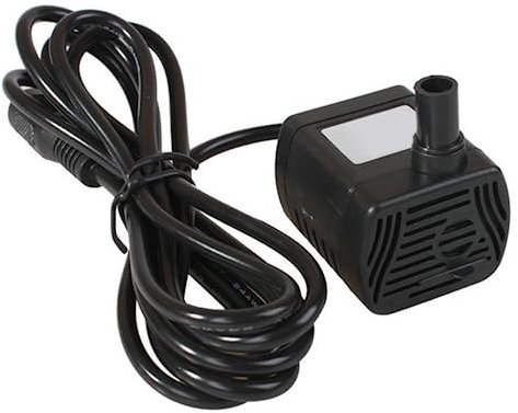 Obelunrp Solar Water Pump, DC 12V Mini Solar Fountain Pump Replacement with 1.5m Wire, Quiet Solar Pump, Micro Submersible Water Pump for Water Feature Garden Floating Pond