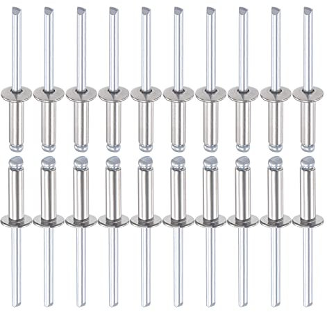 DTGN 5mm x 16mm (DxL) Blindnieten - 100Pack - Gut für Maschine Verbindung - 304 Edelstahl Kuppel Offenes Ende Niet