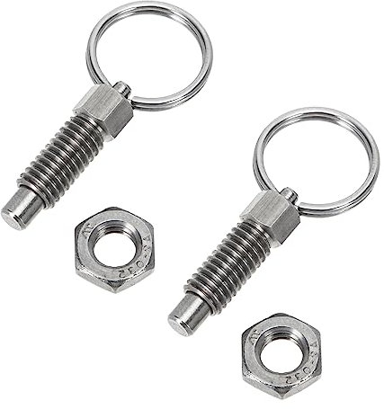 UKCOCO 6stücke Edelstahl Positionierungs-pin Mit Zugring Feder-plunger Für Industrielle Anwendungen Robuste Und Langlebige Sicherheitsstifte Für Maschinen Und Geräte Praktisch Und