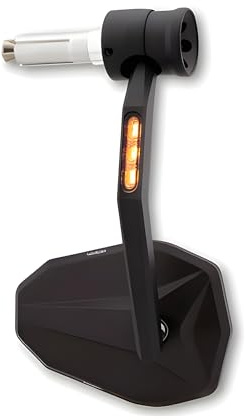 Lenkerendenspiegel Highsider Victory Rim mit Blinker und Positionslicht LED