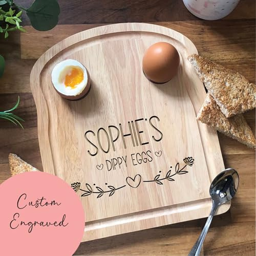 Personalised Egg & Toast Board | Breakfast Dippy Eggs Board | Personalised Egg Cup | Dippy Eggs | Breakfast Board
