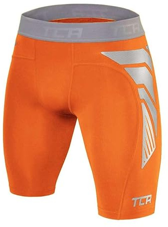TCA Pojkar CarbonForce Pro Thermo kompression underkläder shorts, apelsin, 6-8 år