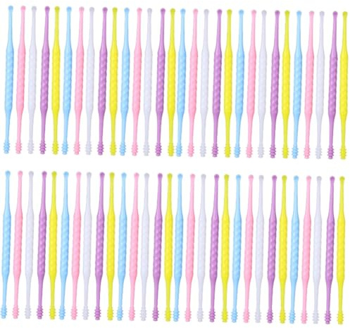 Baluue 80stücke Teiliges Ohrenschmalz-entferner Tragbare Ohrreiniger Mit Doppelten Köpfen Sanft Und Sicher Bunten Farben Für Effektive Ohrreinigung Und Pflege