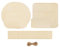 Wenrescry 53 lastre di legno non trattate per fai da te, rotonde e quadrate, per pittura, graffiti, pirografia e decorazione, con corda di canapa e 7 misure