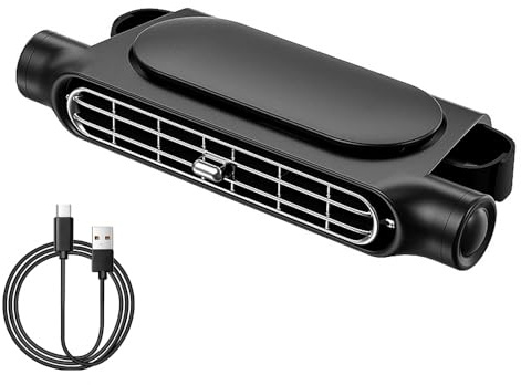 Auto Ventilator, Electric Car Fan, USB Auto Ventilator, Autositz Kühlventilator, Auto Kühlerlüfter, Kfz Lüfter, Auto Ventilators mit 3 Geschwindigkeiten Einstellbare für SUV LKW Rücksitz Vordersitz