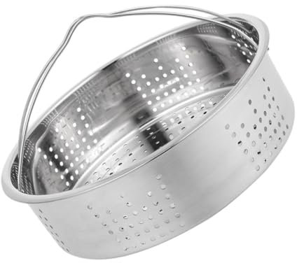 PEPLAYTAL 1pieza Vaporera De Acero Inoxidable Multi-funcional Para Cocción Al Vapor Para Pan Arroz Pescado y Verduras Compatible Con Ollas De Cocina y Microondas
