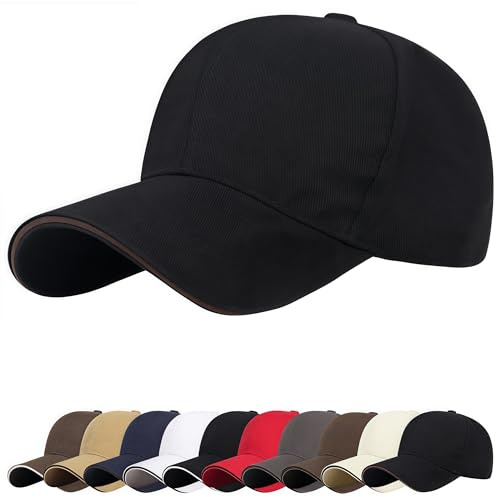 YKDLLF Uomo Donne con Visiera Cappello Unisex Berretto da Baseball Cappellini Estivo Invernali Snapback Hip Hop cap Trucker Hat Flat Bill Visor Cappello Classico High Top End Trendy Color Style
