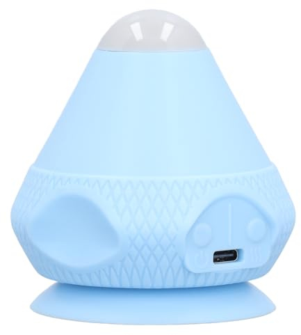 Ausla Montierbare Massagekugel, Vibrations-Heißmassage-Silikonkugel mit Saugnapf Zur Schmerzlinderung, Selbstmassagegerät für Fuß, Schulter, Unteren Rücken (BLUE)