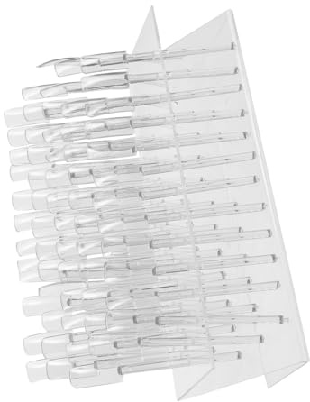 SAFIGLE Présentoir à Vernis à Ongles Z 64 Emplacements Compact Petit Format pour Manucure Professionnelle et Voyage Bâtonnets Testeurs Support Présentation Couleurs