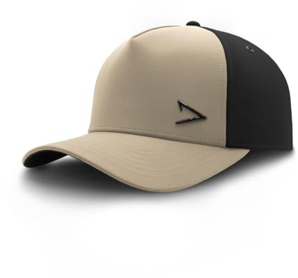apol Premium Cap - Cozy Trucker - 100% wasserfest, Fleece-gefüttert, atmungsaktiv, Metall-Logo - Snapback (Schwarz/Sand)