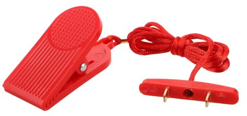 JECOMPRIS Llave de Repuesto para Cinta de Correr con Doble Inserción, Interruptor de Parada de Emergencia de Plástico Resistente, Accesorio de Seguridad para Equipos de Fitness Domésticos