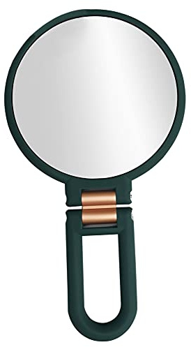 Sxhlseller Exakt Förstorande Handhållen Spegel Kompakt Lättviktsvikbar 10X/15X Förstoring för Makeupentusiaster ABS-material (10X)