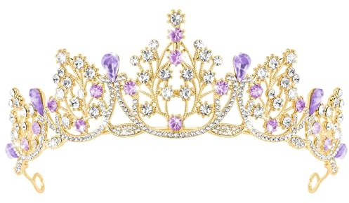 Krone Für Damen, Prinzessin Krone Mädchen, Diadem Strass, Kristallkrone Königin, Hochzeit Braut Kristall Tiara, Geburtstagskrone Für Geburtstag, Abschlussbälle, Prinzessinnenpartys