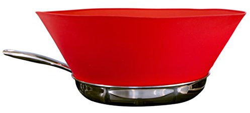 Frywall 12 (Large) - Ultimate Splatter Protection Without Compromises (Red)