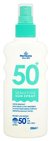 Morrisons Sensitive Sun Spray SPF50, 200ml