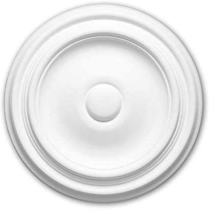 PRO[f]home® - Ceiling Rose 156013 Ceiling Decoration Medallion Rosette Decorative Element Timeless Classic Design White Ø 26 cm Profhome