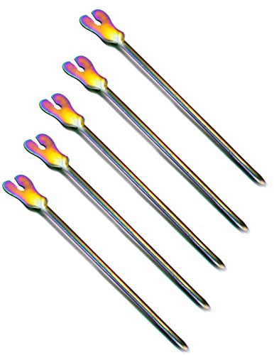 AAProTools Rainbow Color Grooved Director & Tongue Tie - Plain Point 5.5 (Pack of 5)