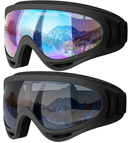 Skidglasögon, motorcykelglasögon, snowboardglasögon för män, kvinnor och ungdomar, barn